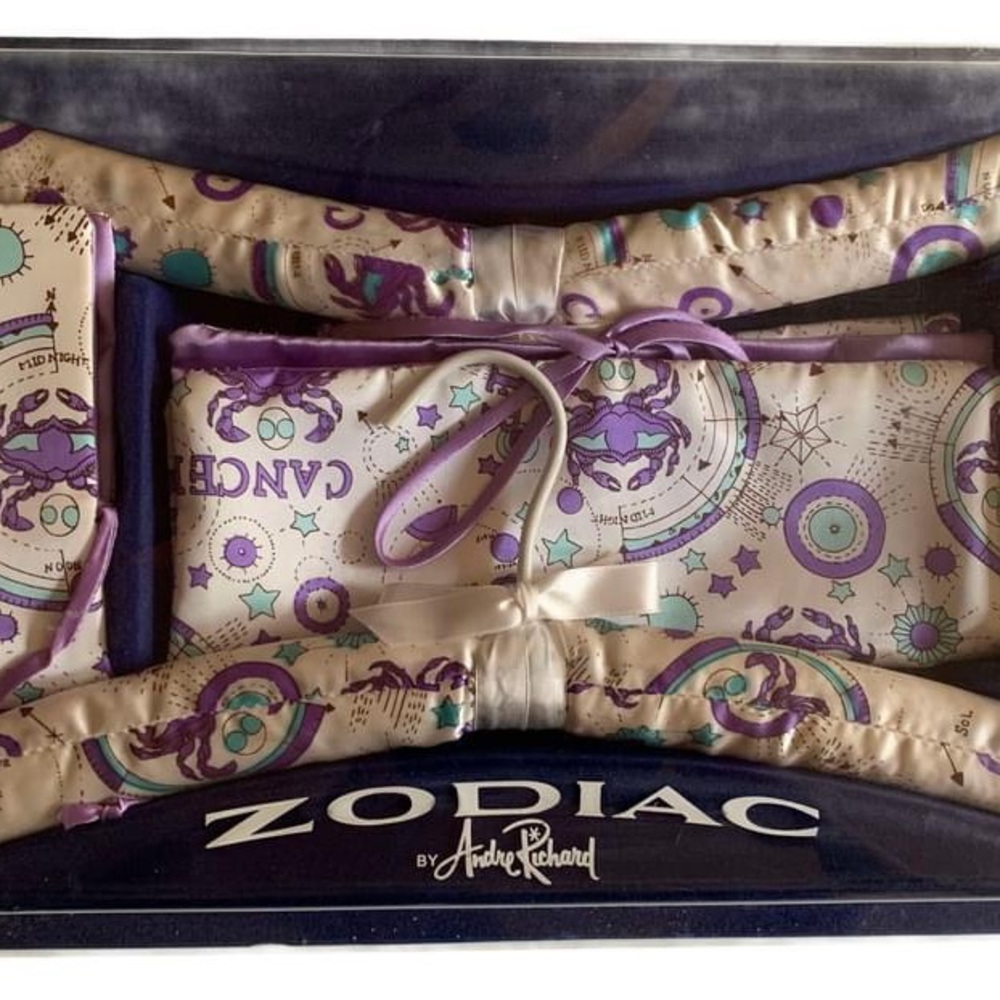 True Vintage 1960s Zodiac Cancer Sign Satin Hangers & More